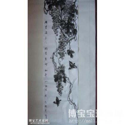 硕果满天下 写意蔬果类国画 张川旭作品 类别: 写意蔬果类国画