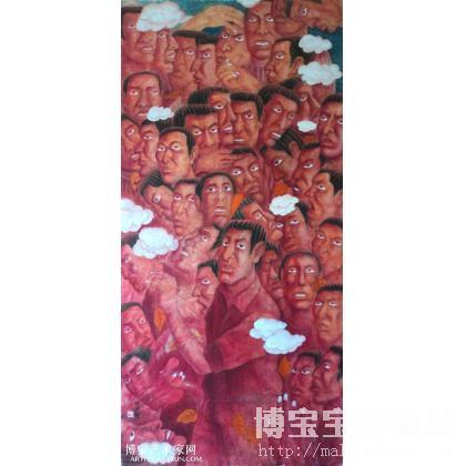 待业青年 工笔人物画 左国华作品 类别: 工笔人物画