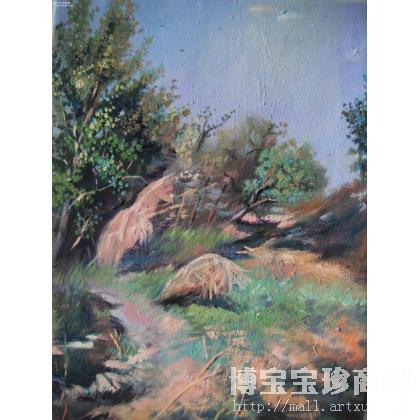 何之 村外 类别: 风景油画