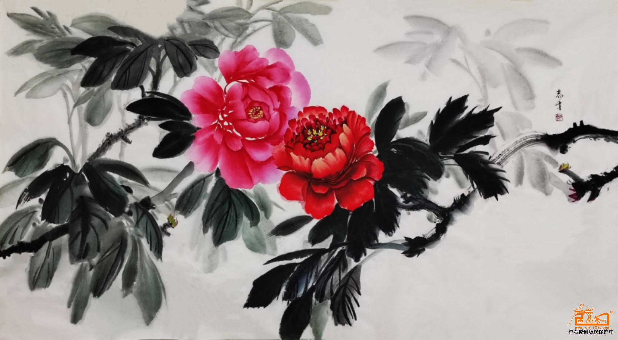 《花香友谊墨传情》19号作品